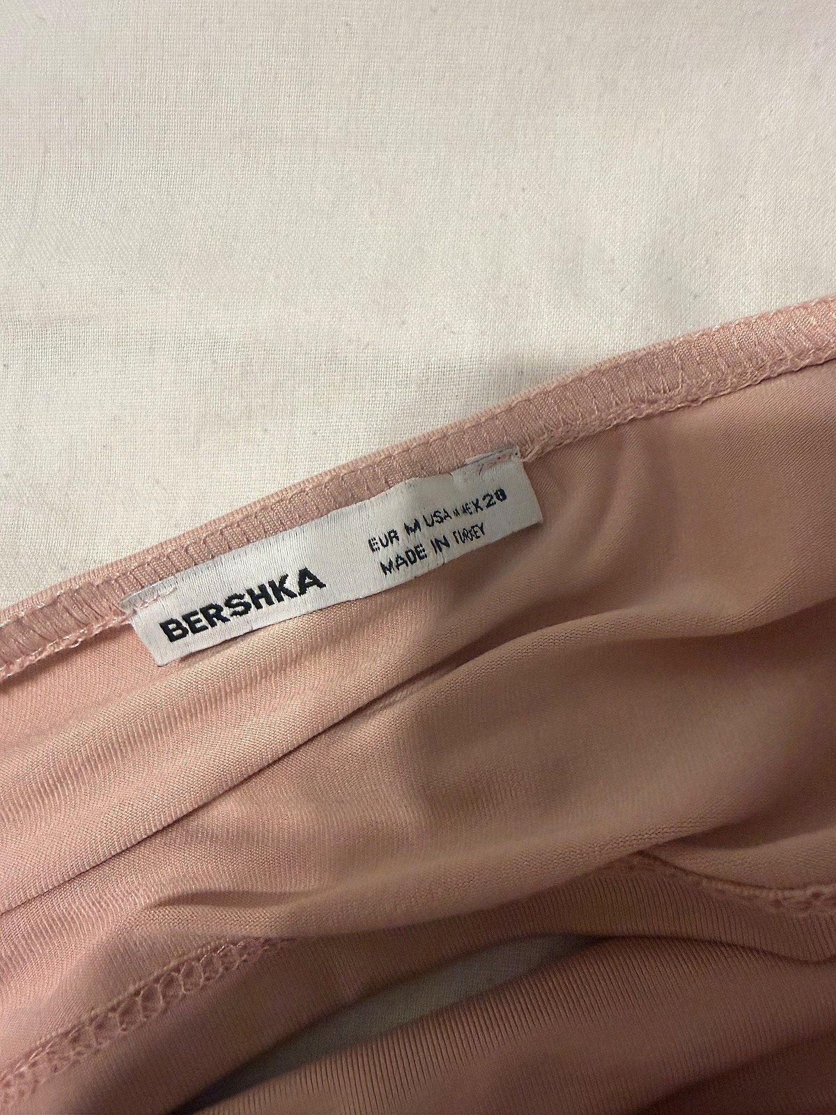 Bershka pink scoop-neck crop top, photo 3