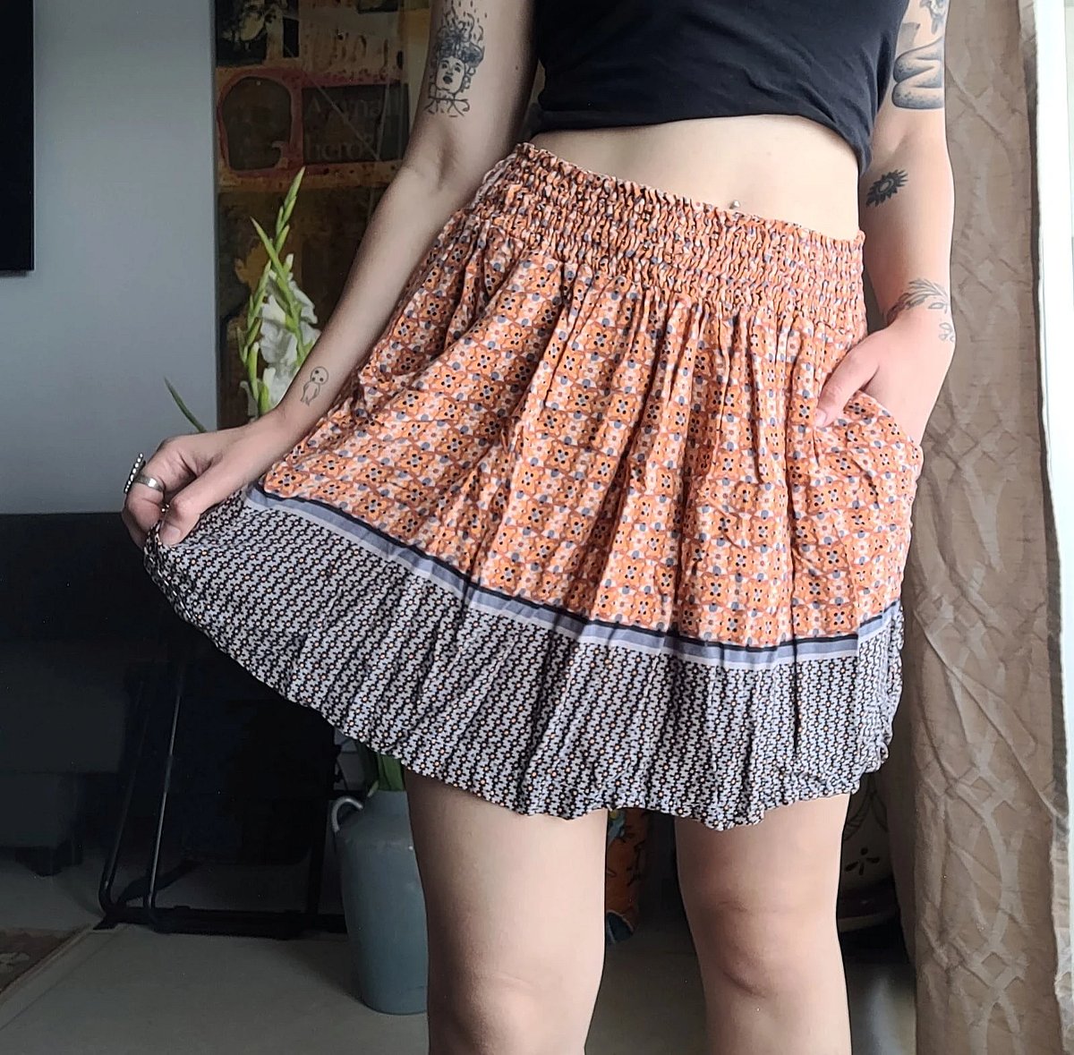 Flowy summer skirt XS-L - photo 2