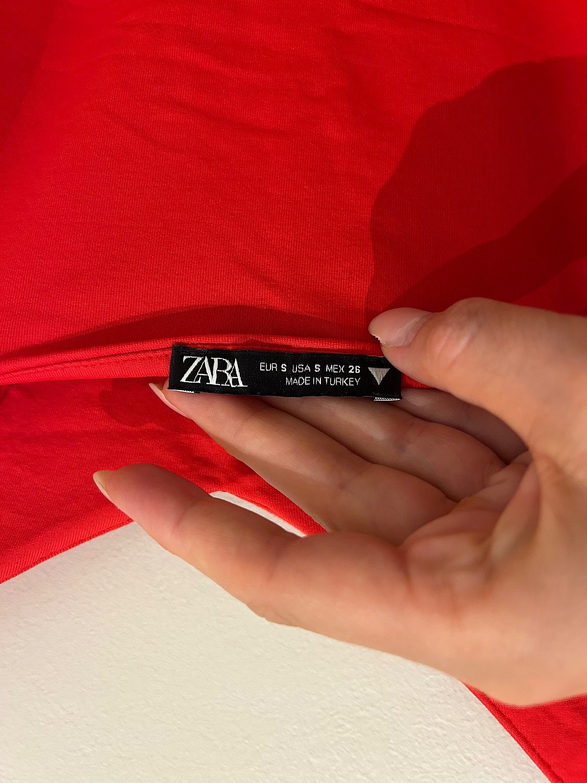 Zara Vibrant Red V-Neck Bodysuit, photo 3
