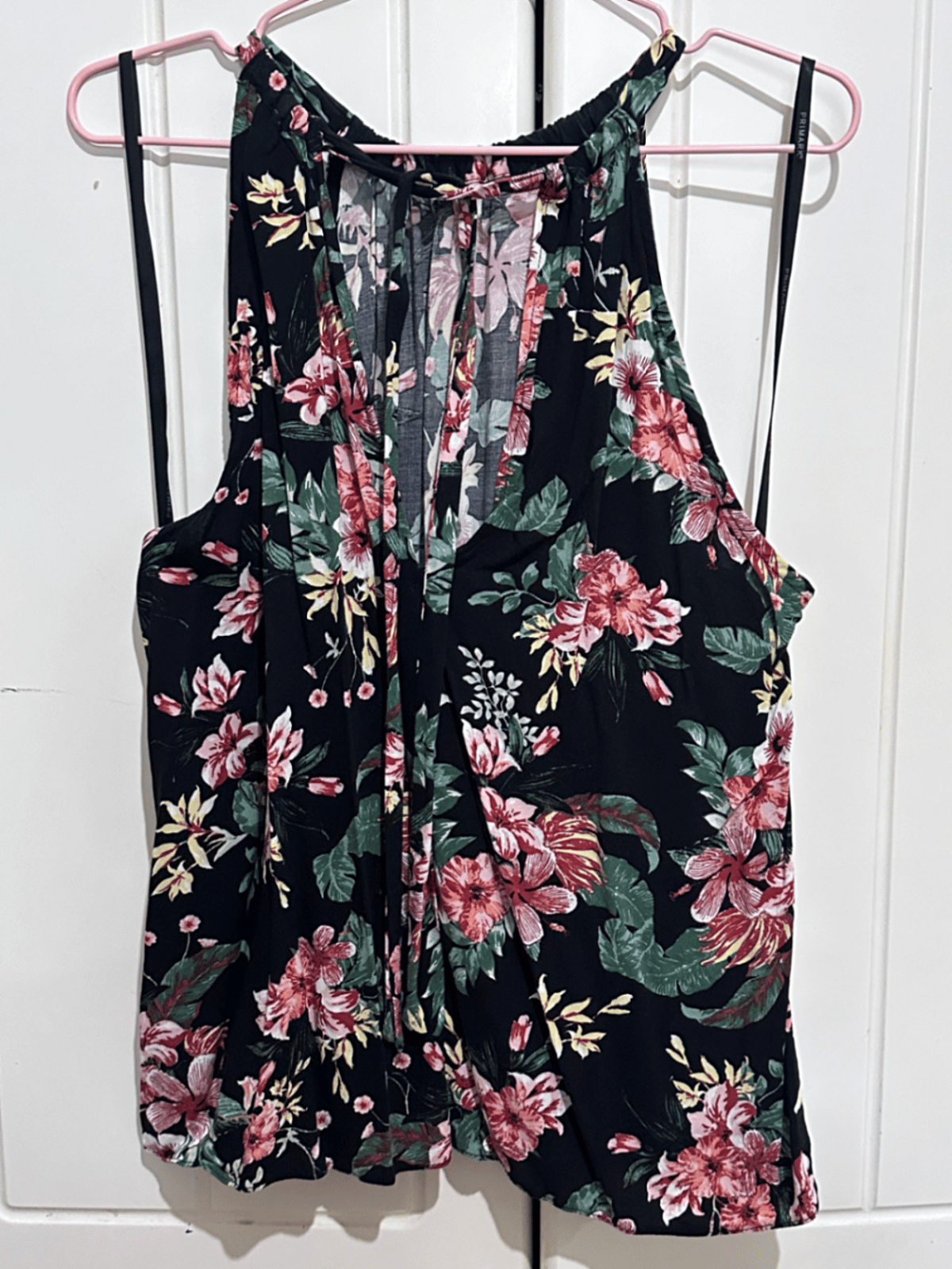 Top floreale con scollo all'americana, foto 2