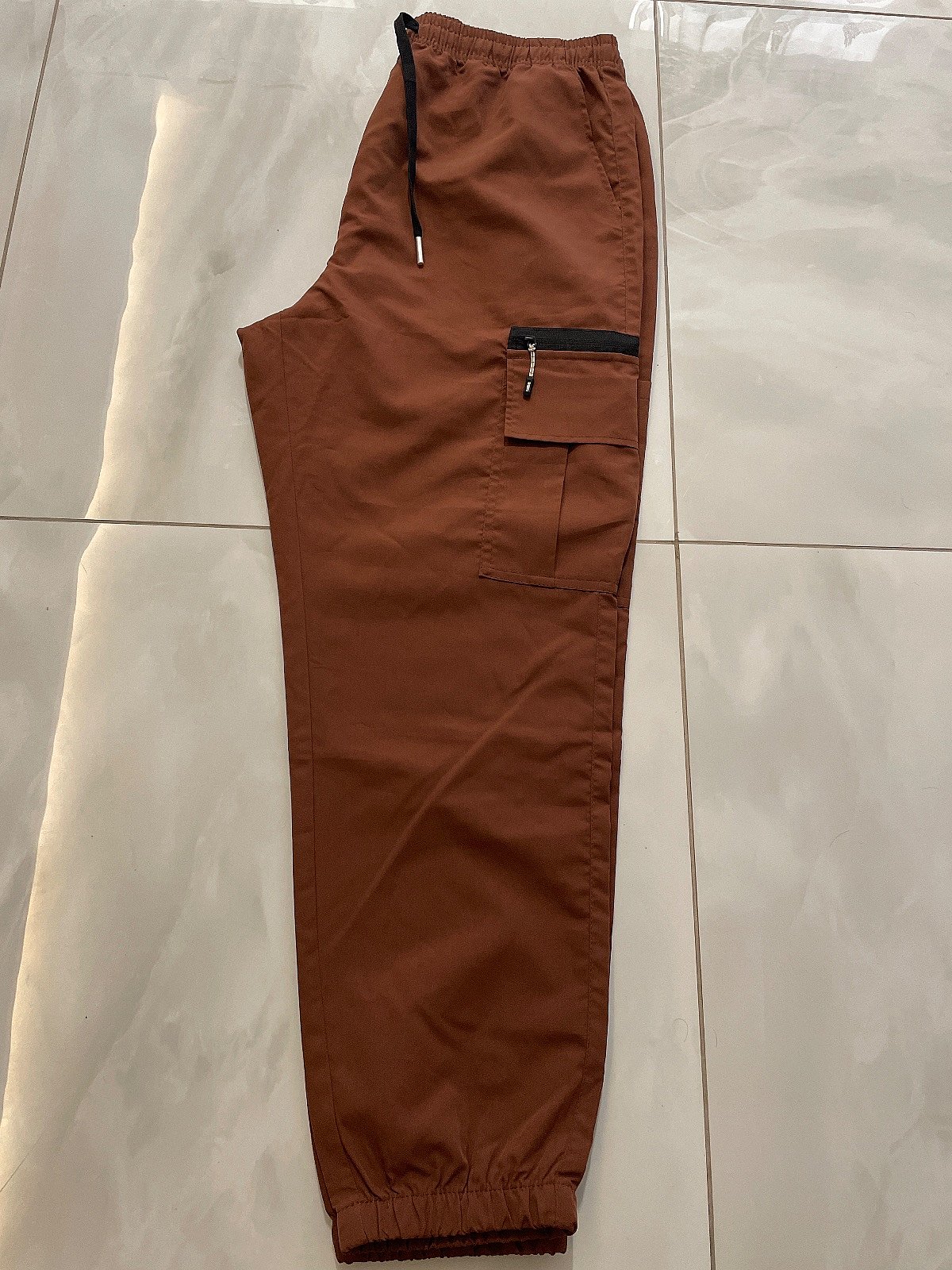 Brown utility cargo trousers, photo 3