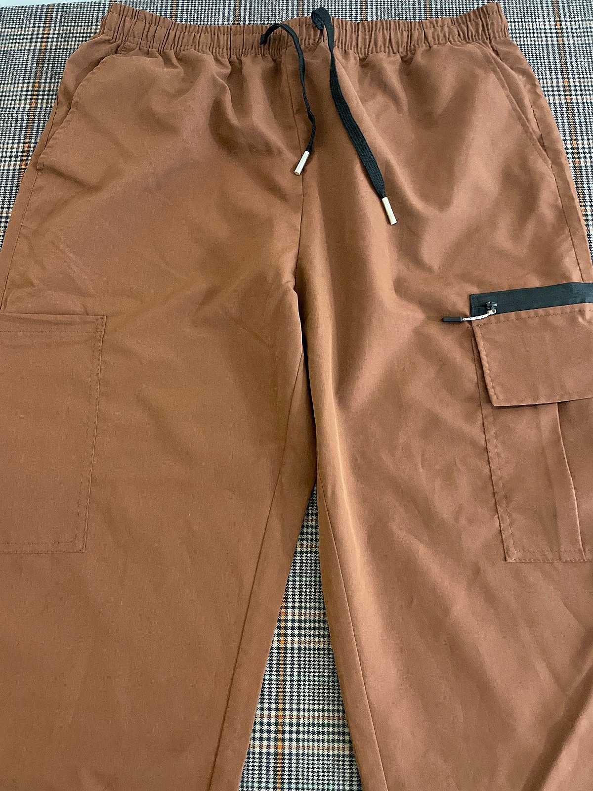 Brown utility cargo trousers, photo 2