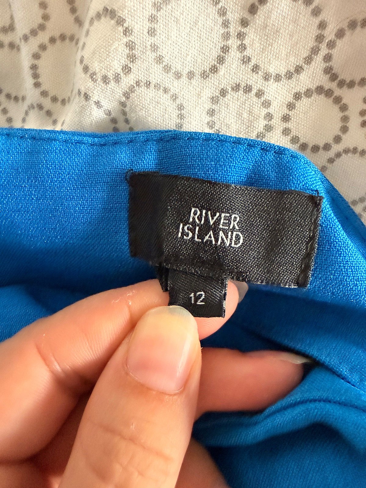 Bright blue high-waisted trousers, photo 3