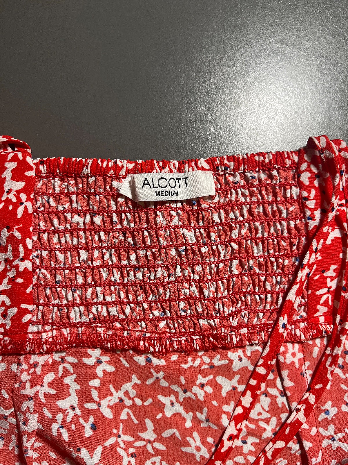 Red mini floral dress, photo 2