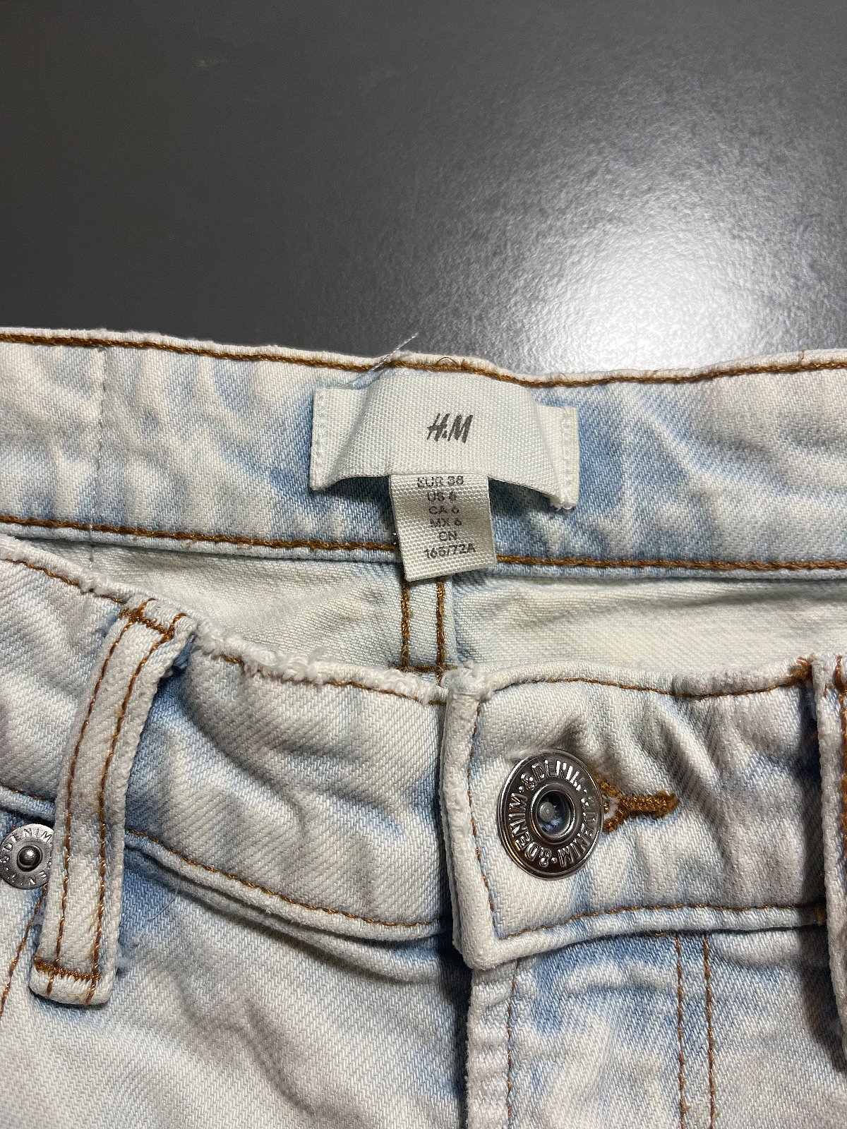 Light wash wide leg jeans, photo 2