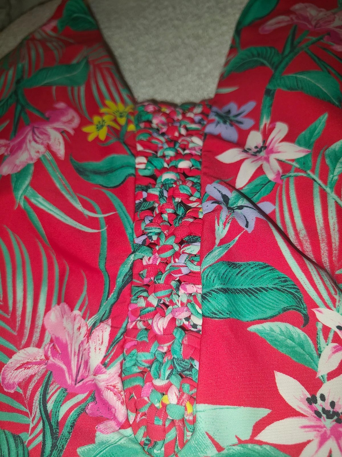 Red Floral Halterneck Swimsuit, photo 2