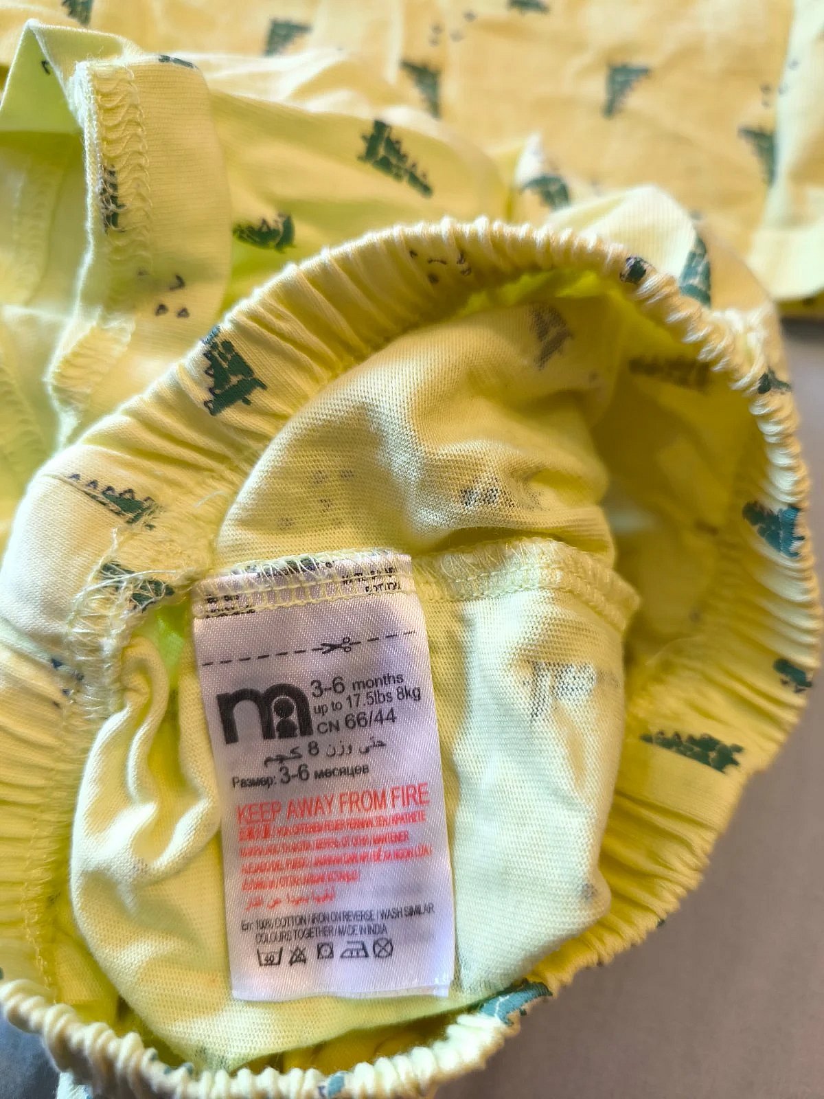 Baby Yellow Dinosaur Cotton Set, photo 5