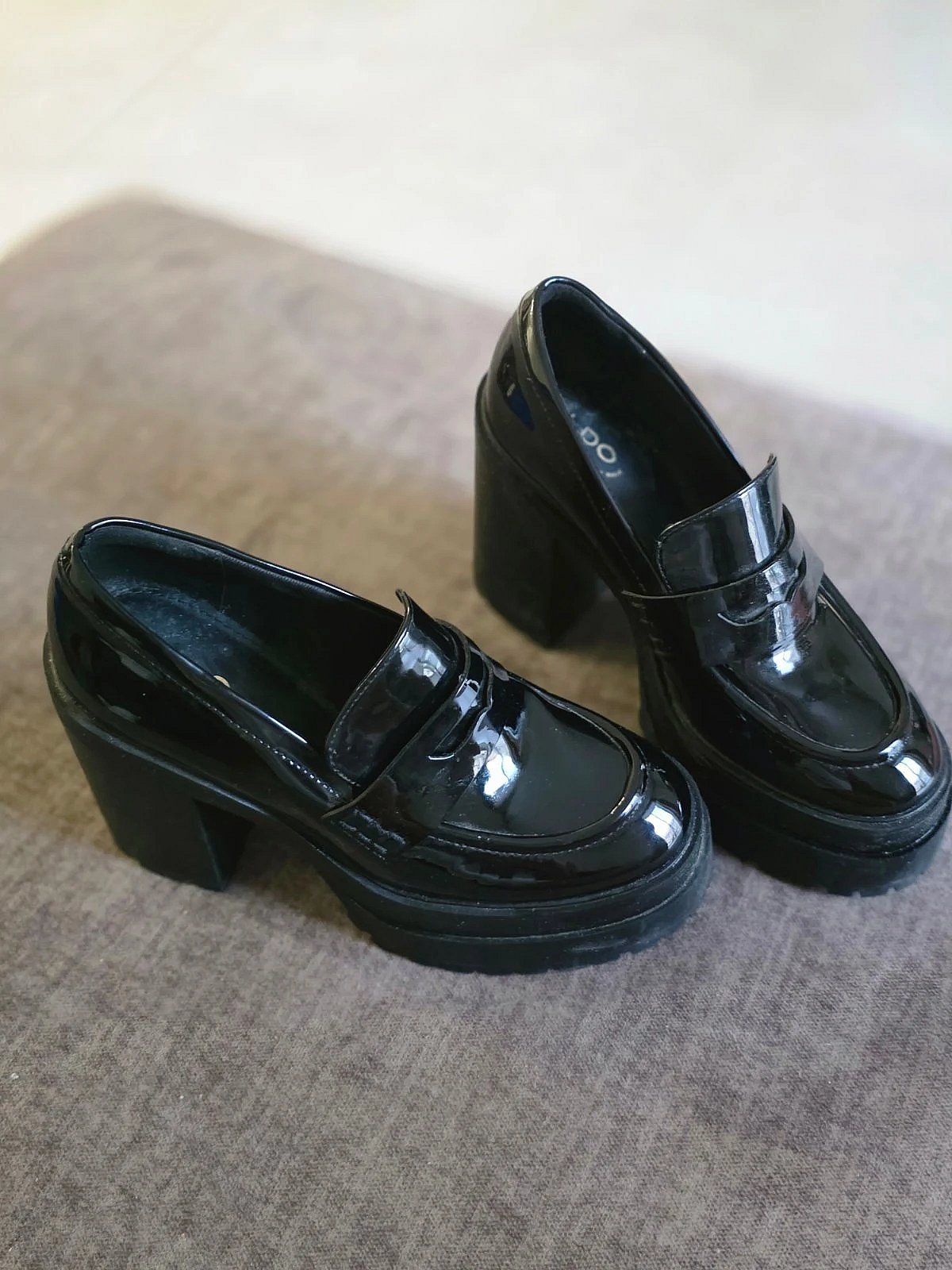 ALDO Black Patent Platform Loafers, photo 4