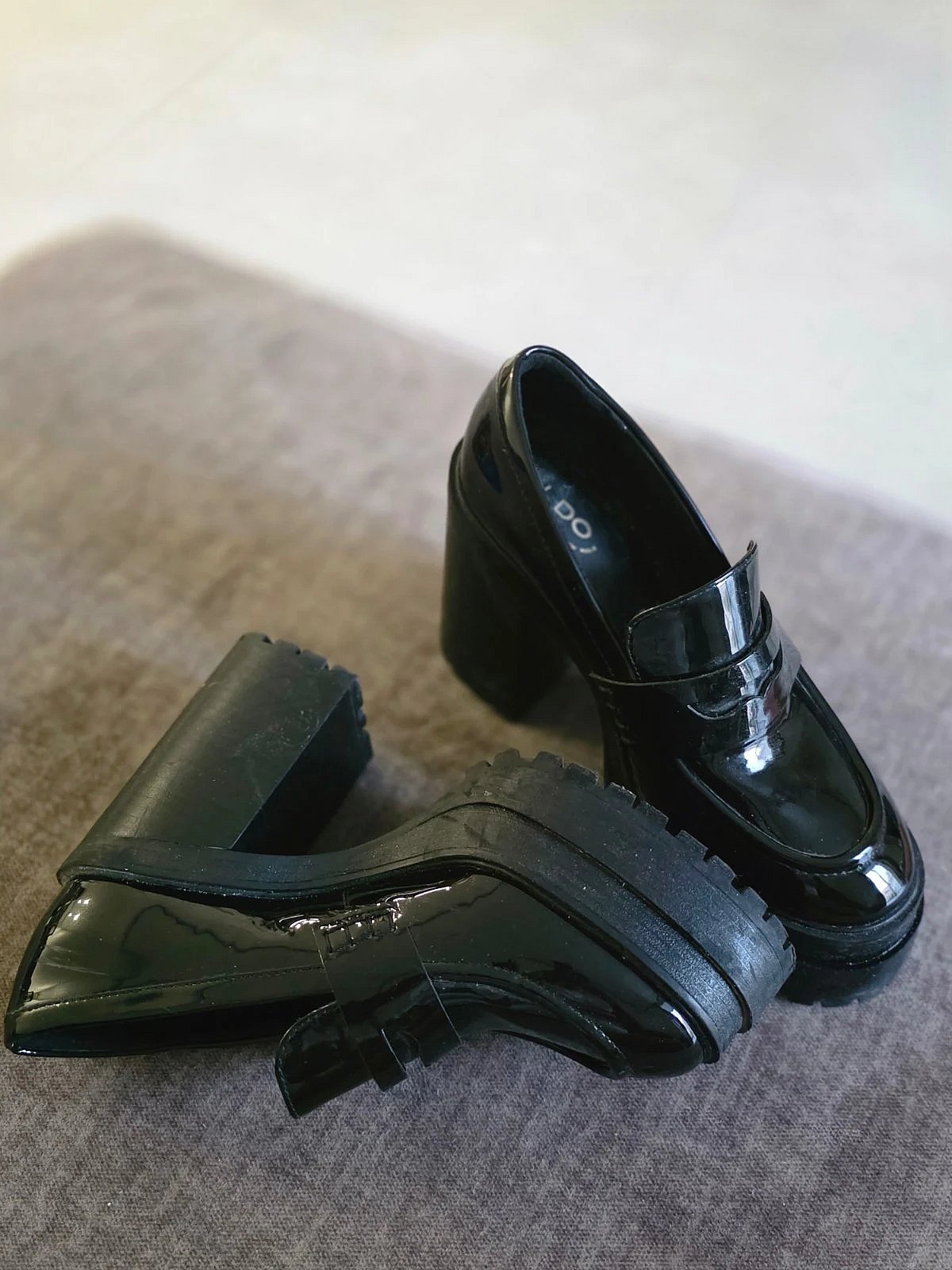 ALDO Black Patent Platform Loafers, photo 2