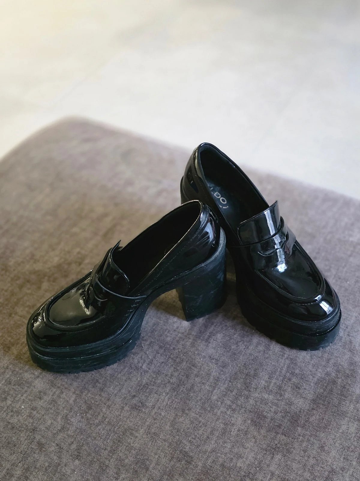 ALDO Black Patent Platform Loafers, photo 3