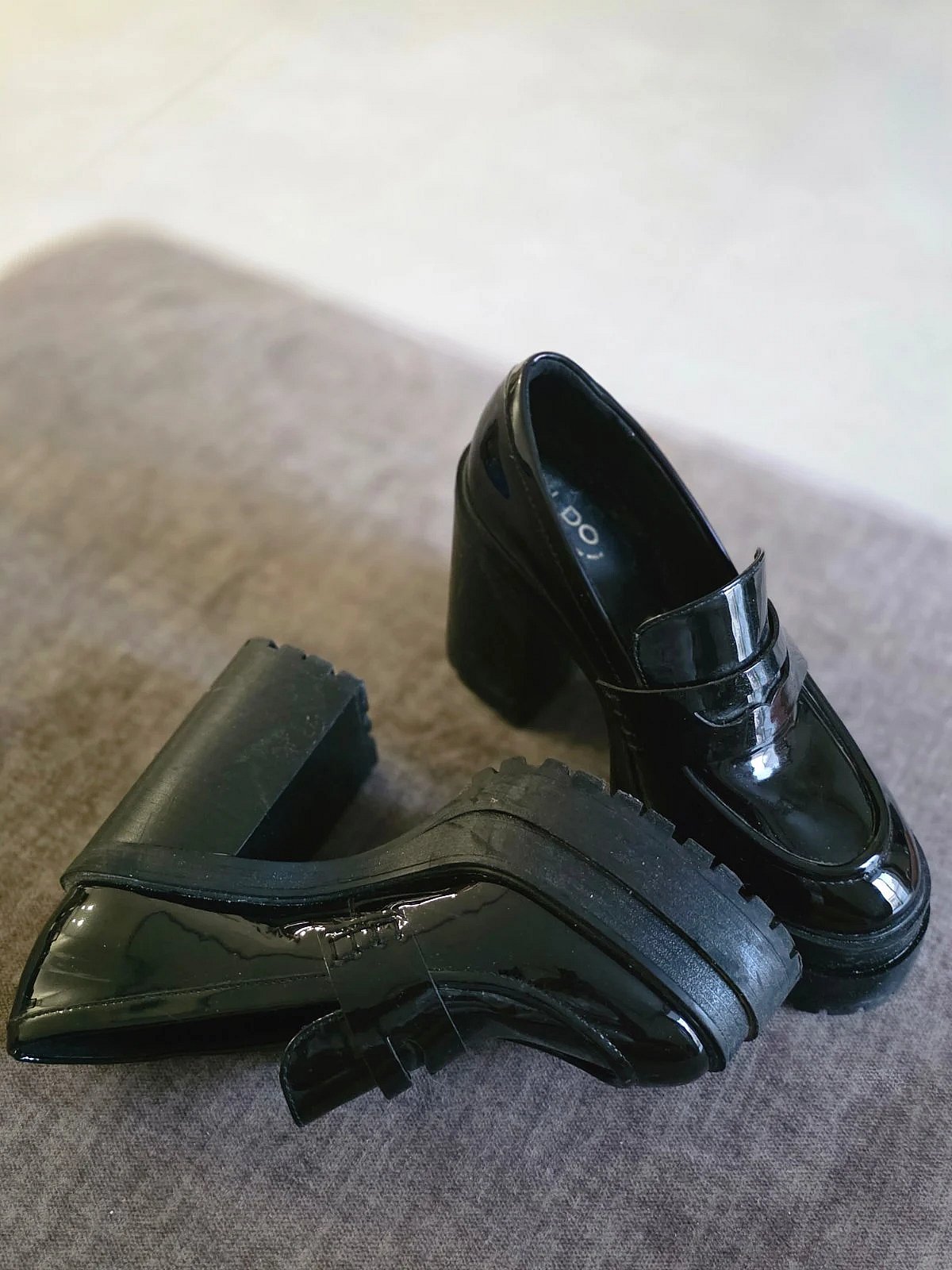 ALDO Black Patent Platform Loafers, photo 6