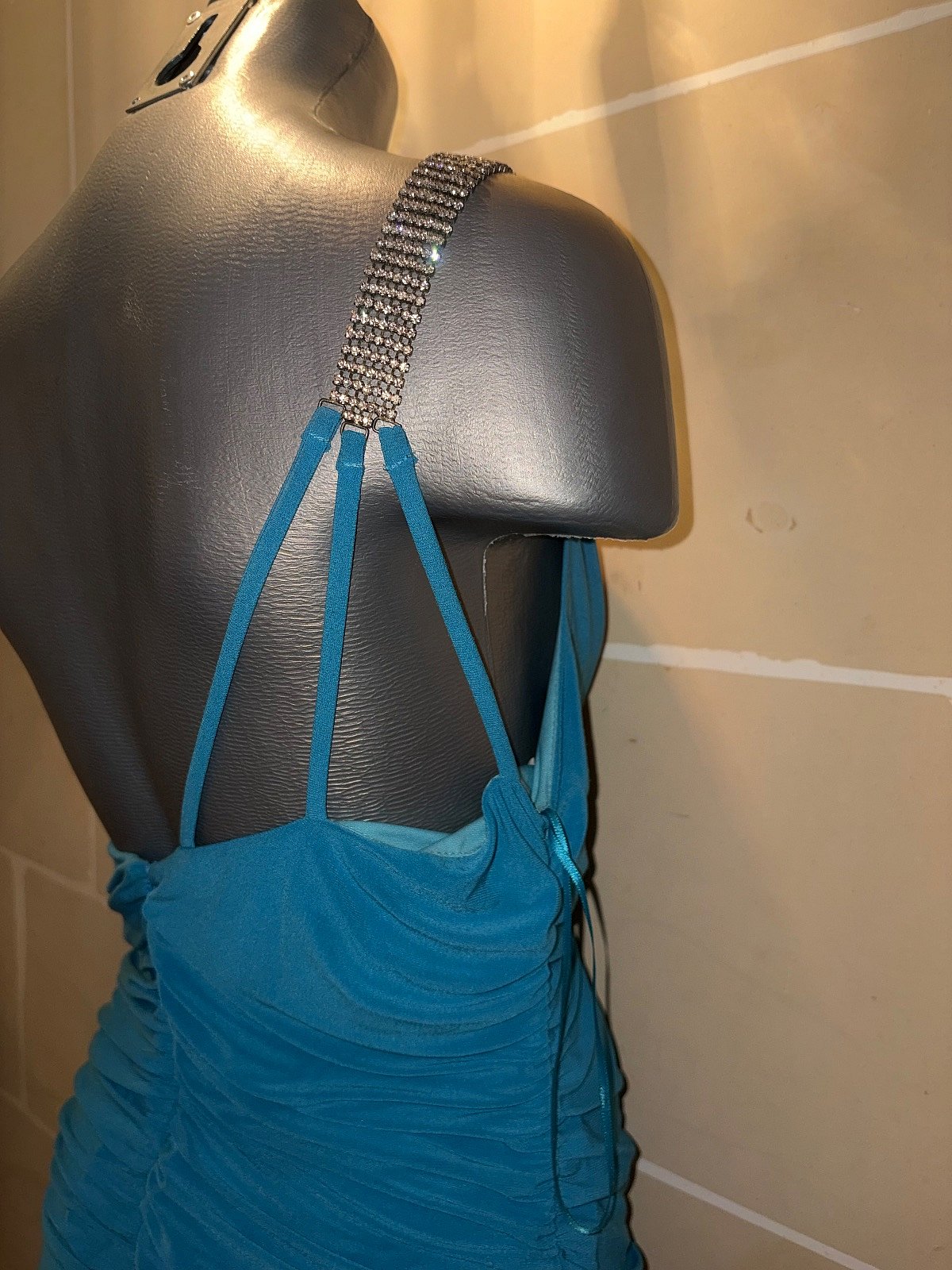 Aqua Blue One Shoulder Dress Size M/L, photo 7