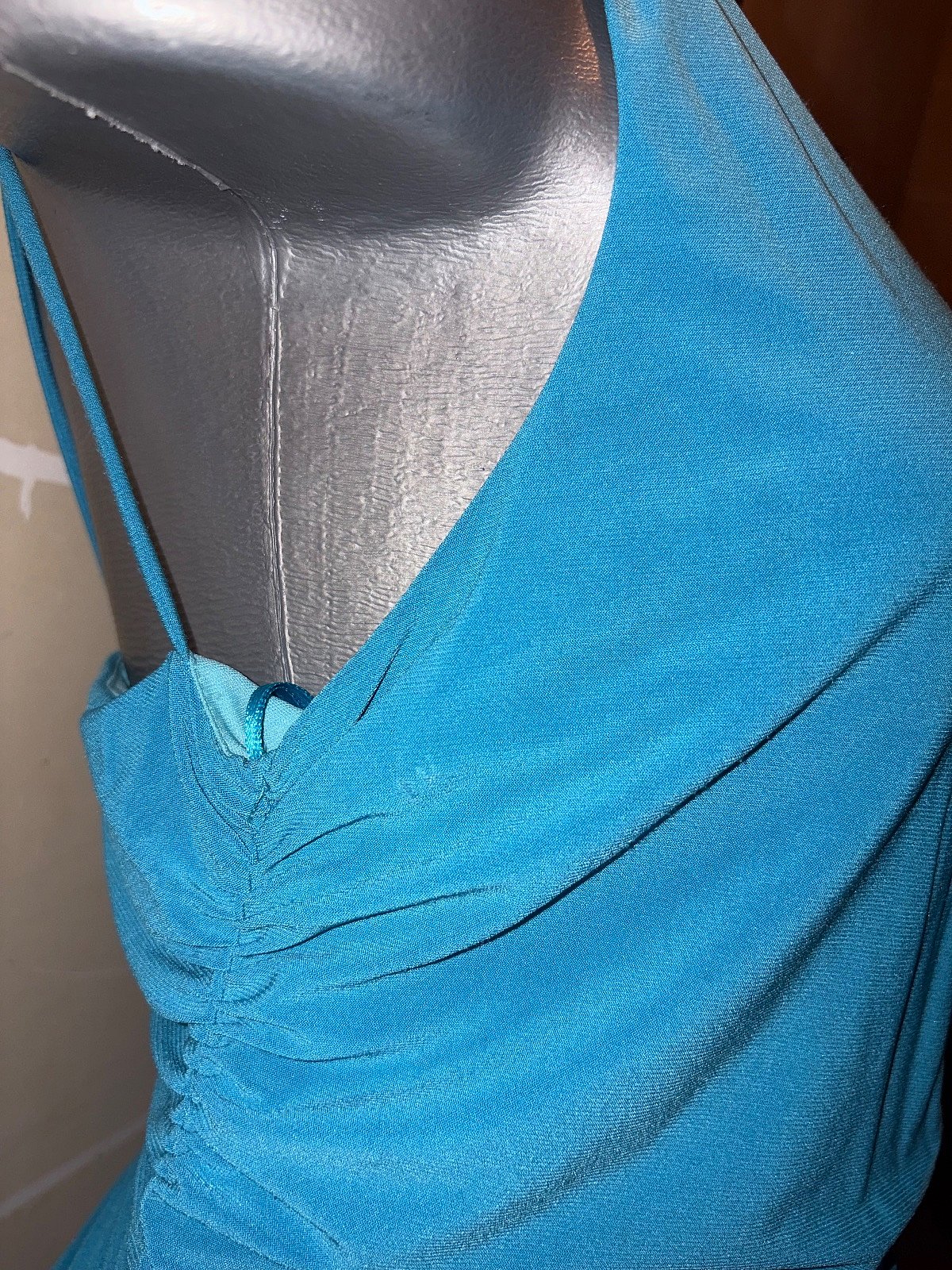 Aqua Blue One Shoulder Dress Size M/L, photo 4