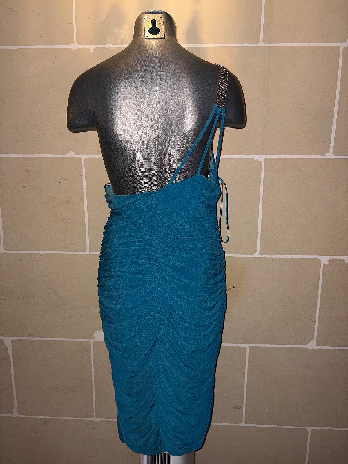 Aqua Blue One Shoulder Dress Size M/L, photo 6