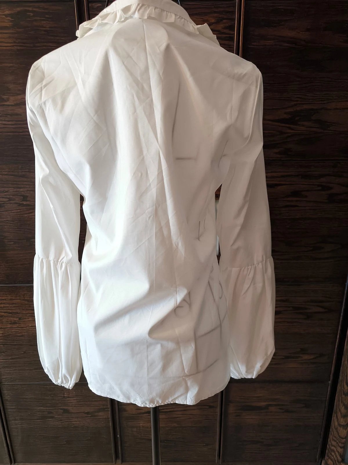 Blusa blanca con mangas abullonadas, foto 5