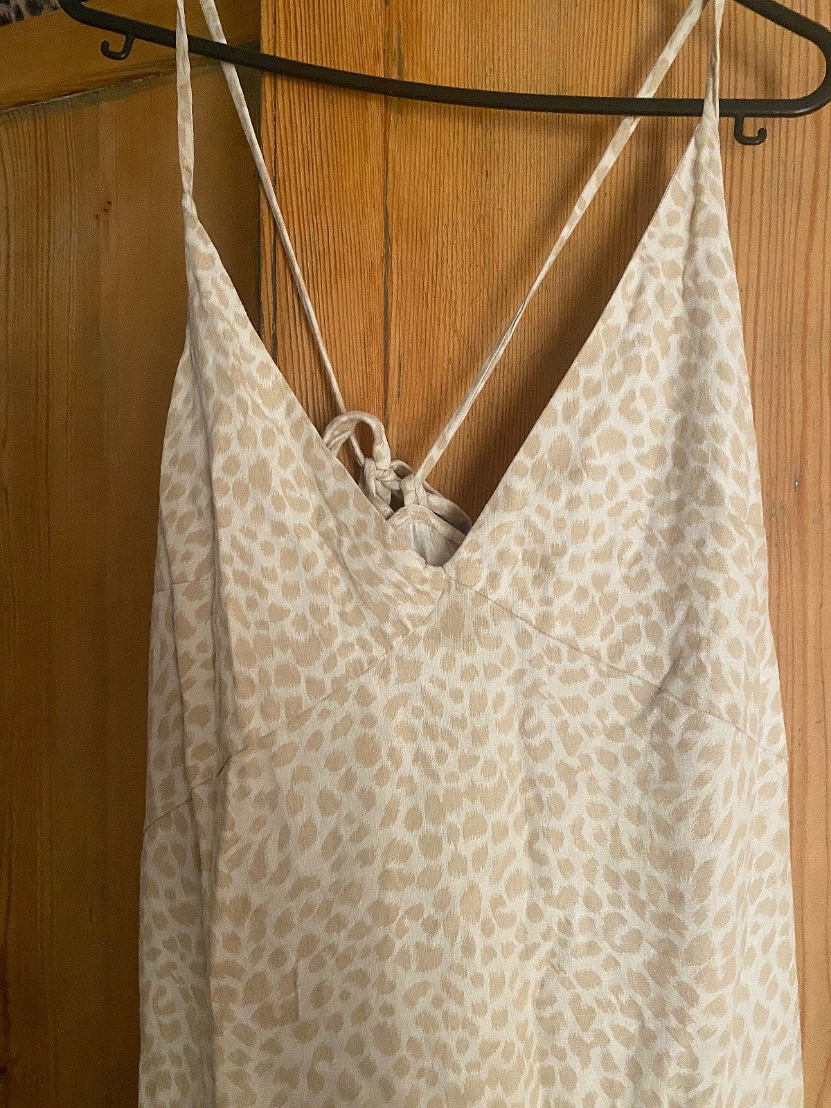 GAP Linen Cotton Leopard Print Maxi Dress, photo 2