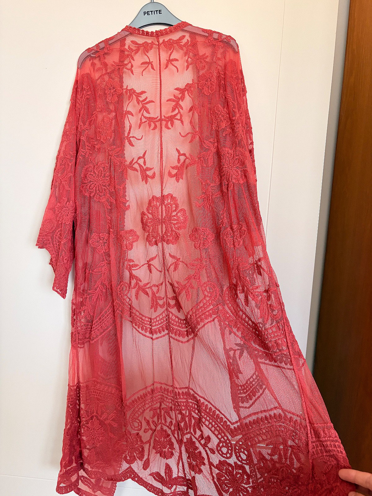 Coral Lace Embroidered Kimono, photo 2