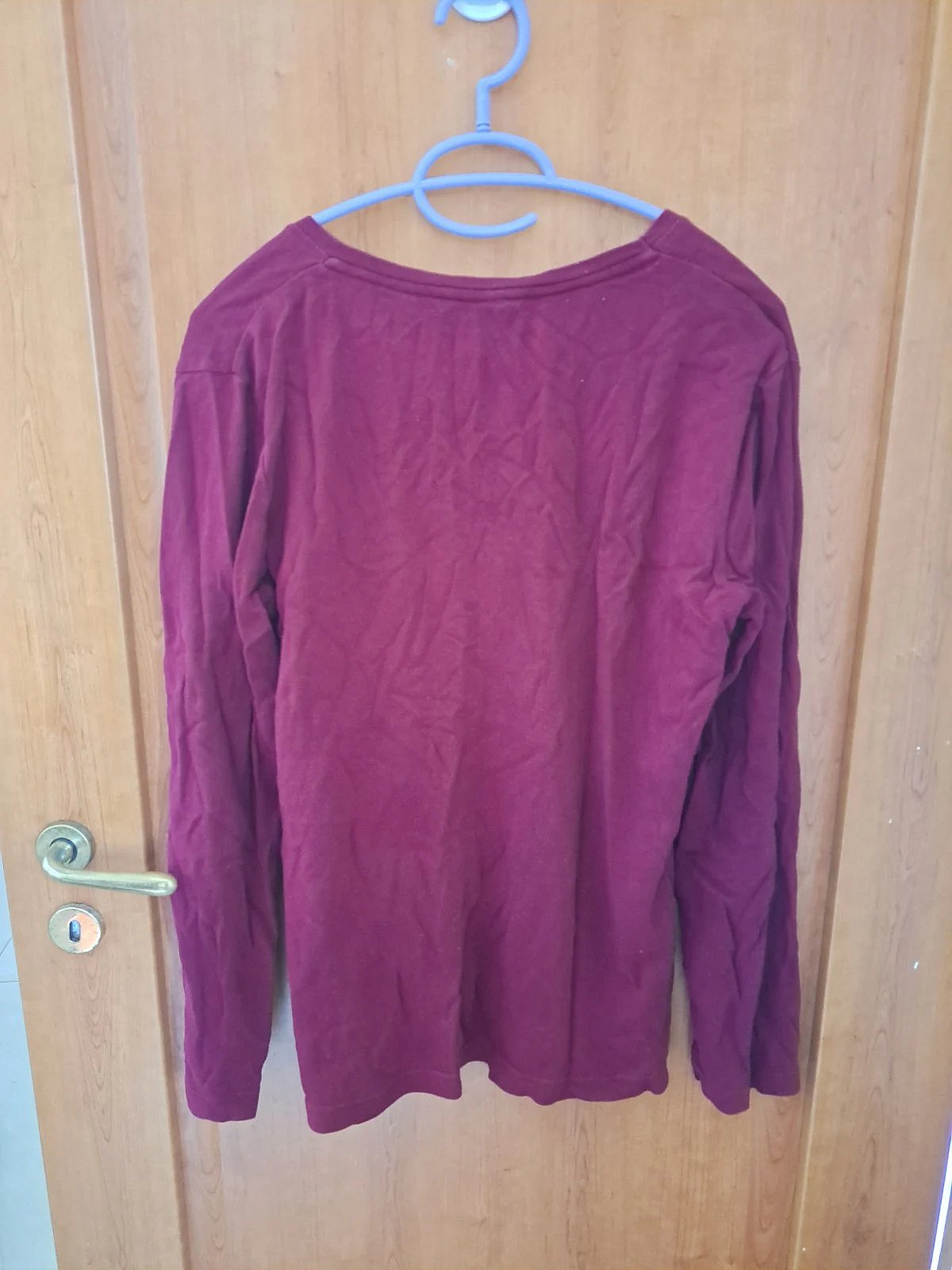 Cecil Burgundy Long Sleeve Top, photo 2