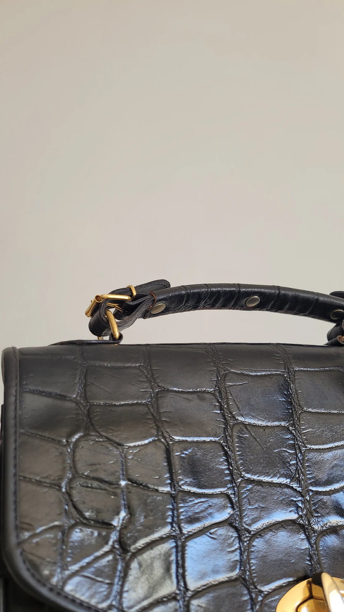 Borsa nera effetto coccodrillo, foto 5