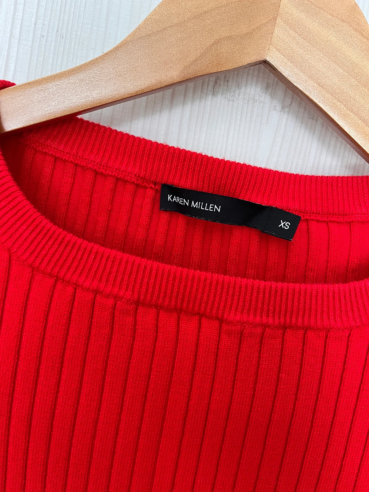 Karen Millen Red Flared Sleeve Top, photo 5