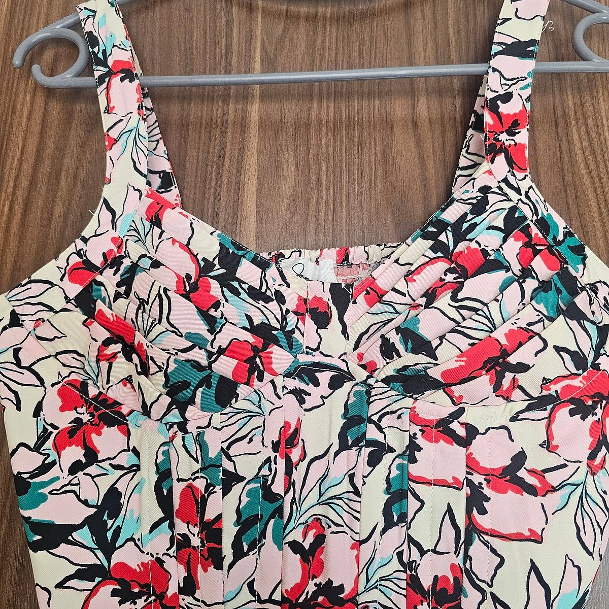 Floral Print Structured Cropped Camisole, photo 2