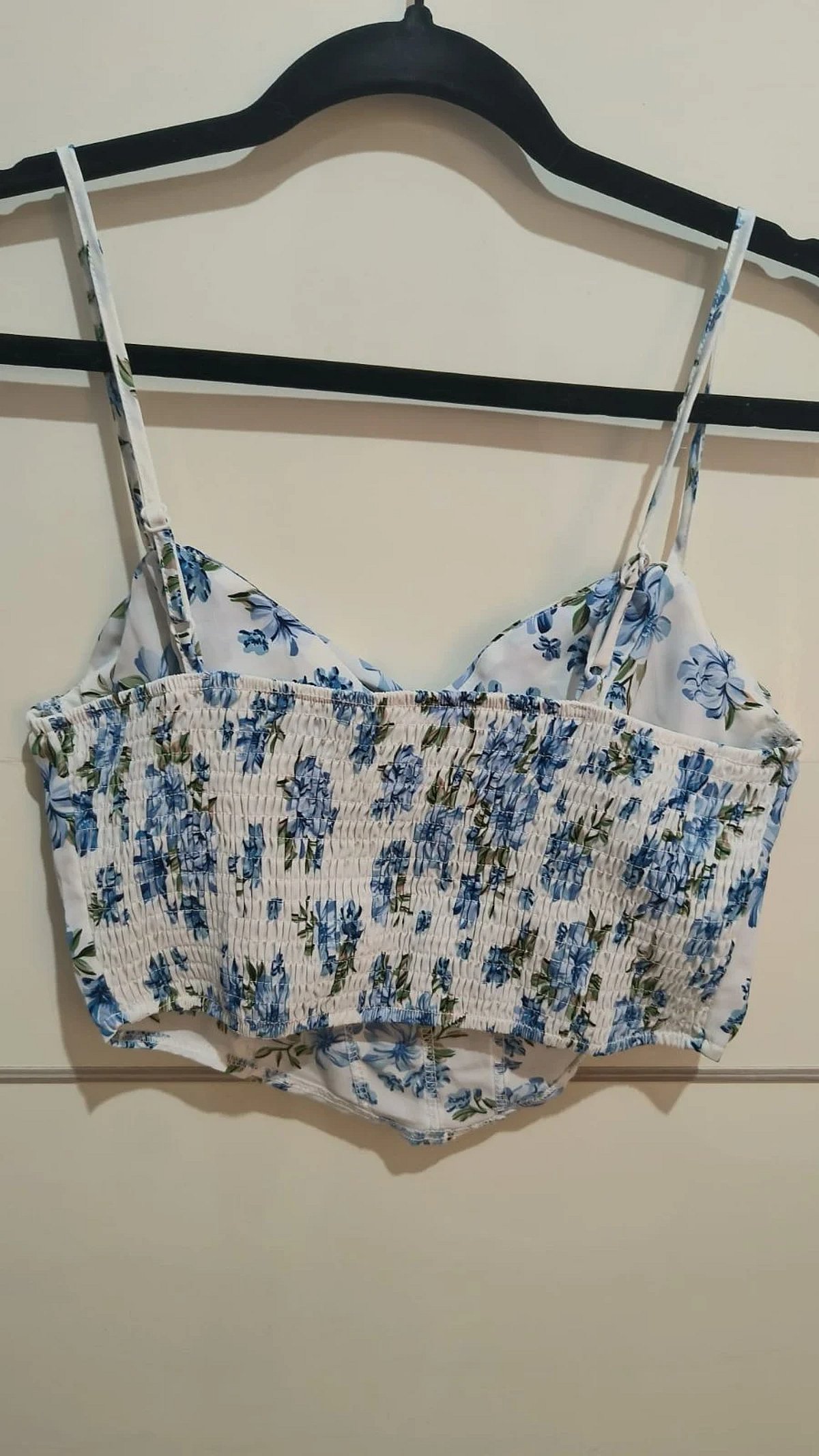 Top corto stile corsetto a motivi floreali, foto 2