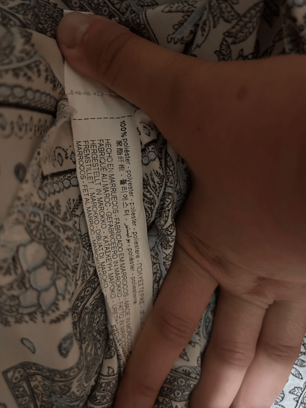 Zara Paisley Print Long Sleeve Shirt - photo 2