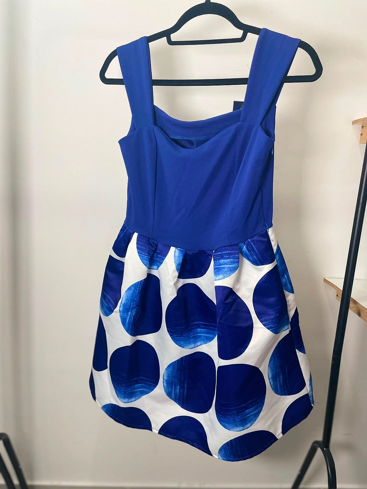 Blue polka dot dress, photo 4