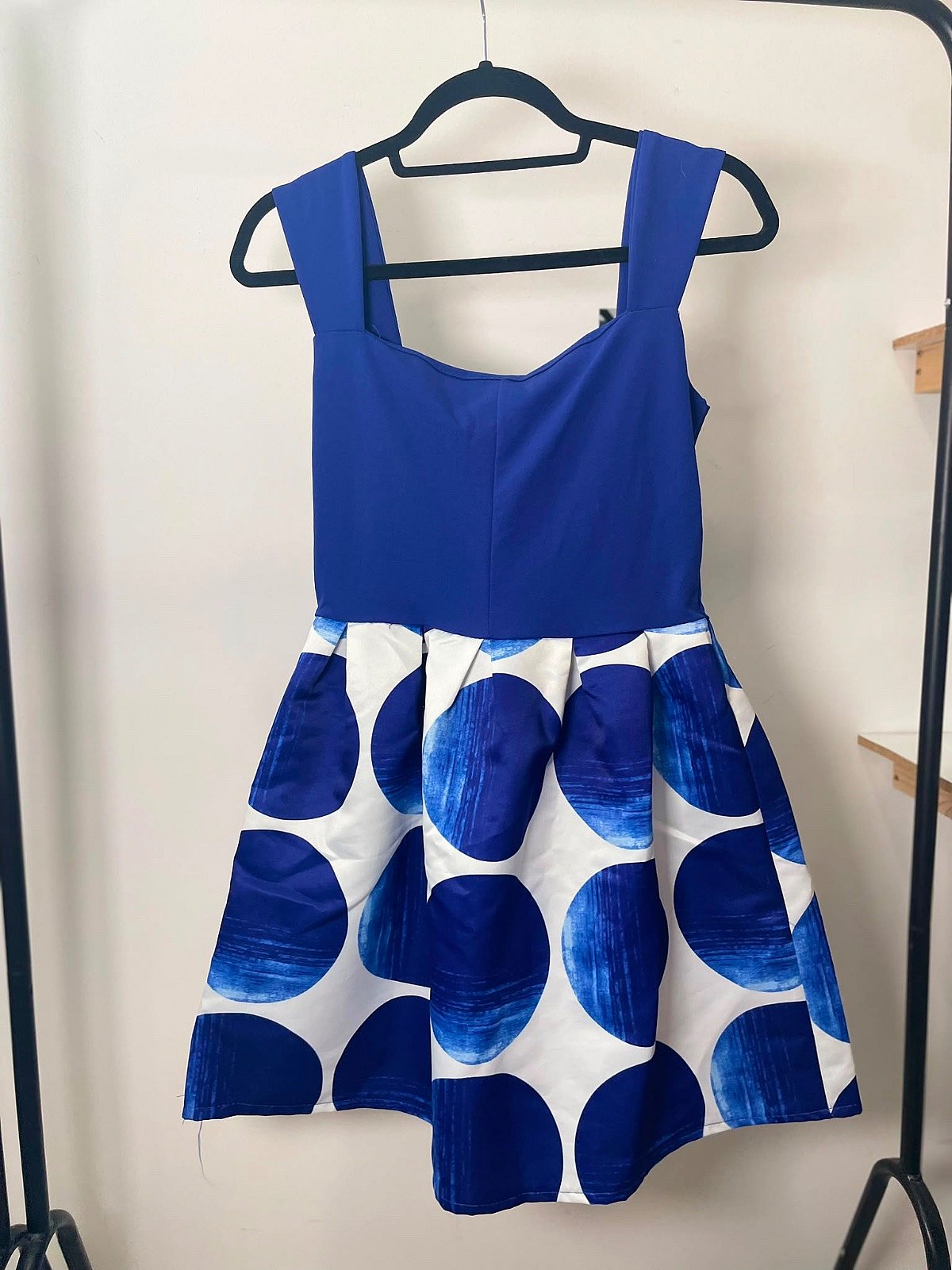 Blue polka dot dress, photo 2