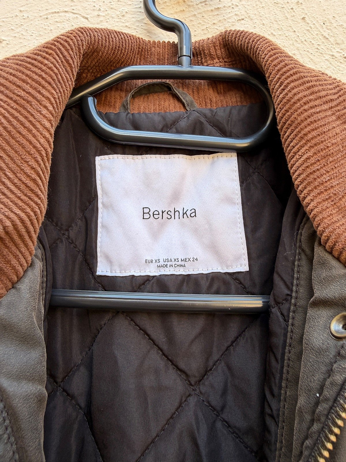 Bershka Quilted Corduroy Collar Jacket, photo 2