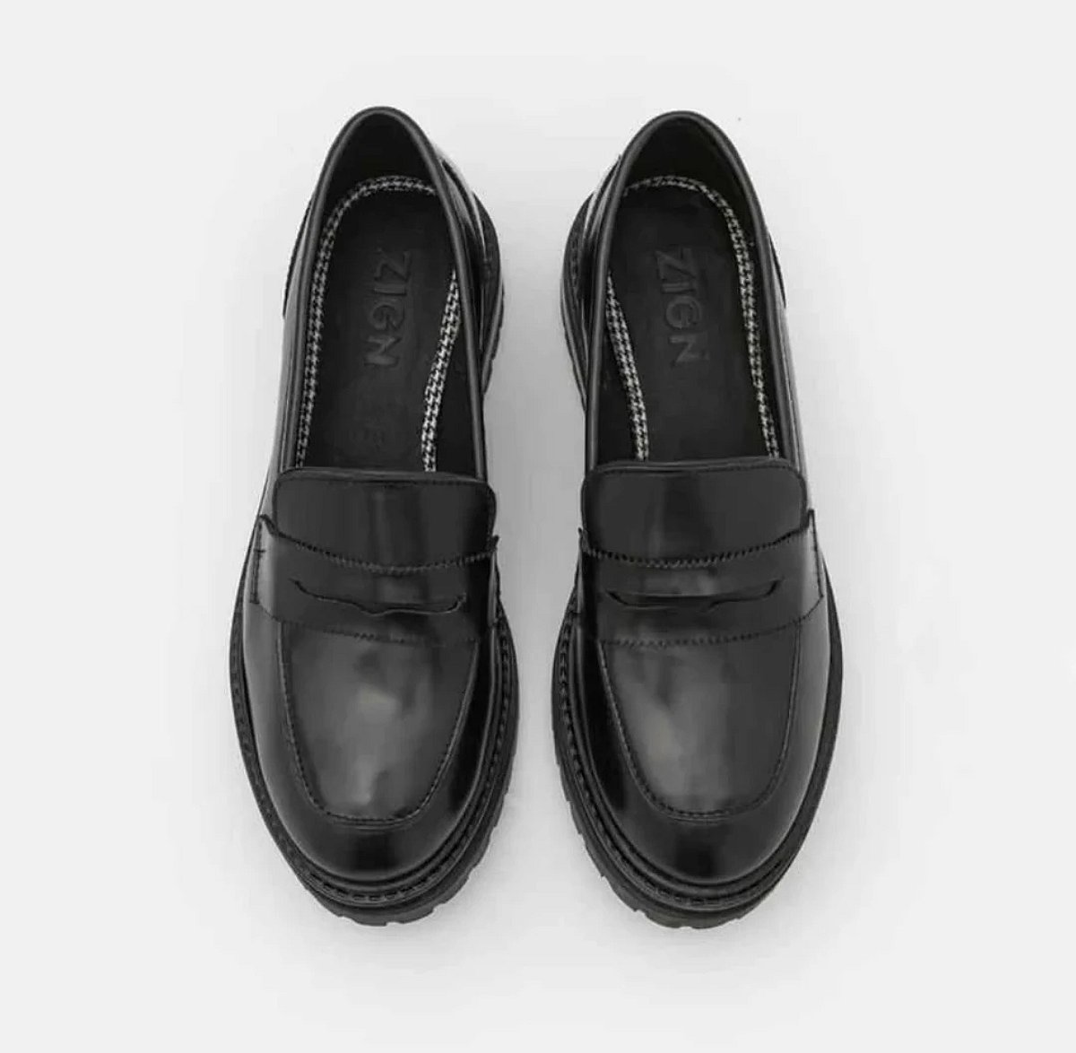 NEW leather black loafers size 39 - photo 3