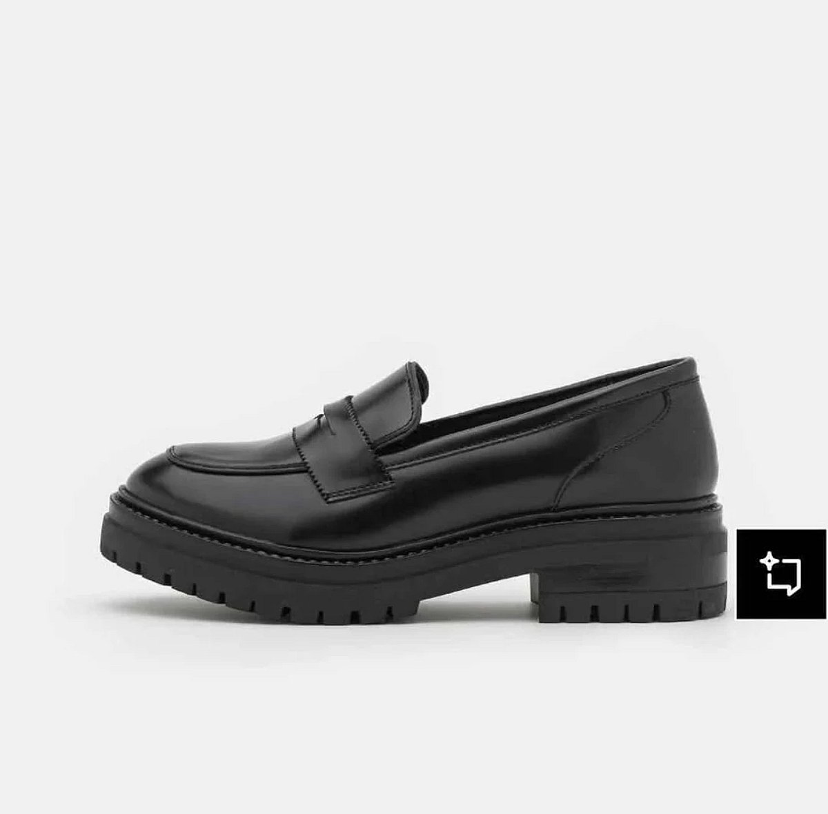 NEW leather black loafers size 39 - photo 2