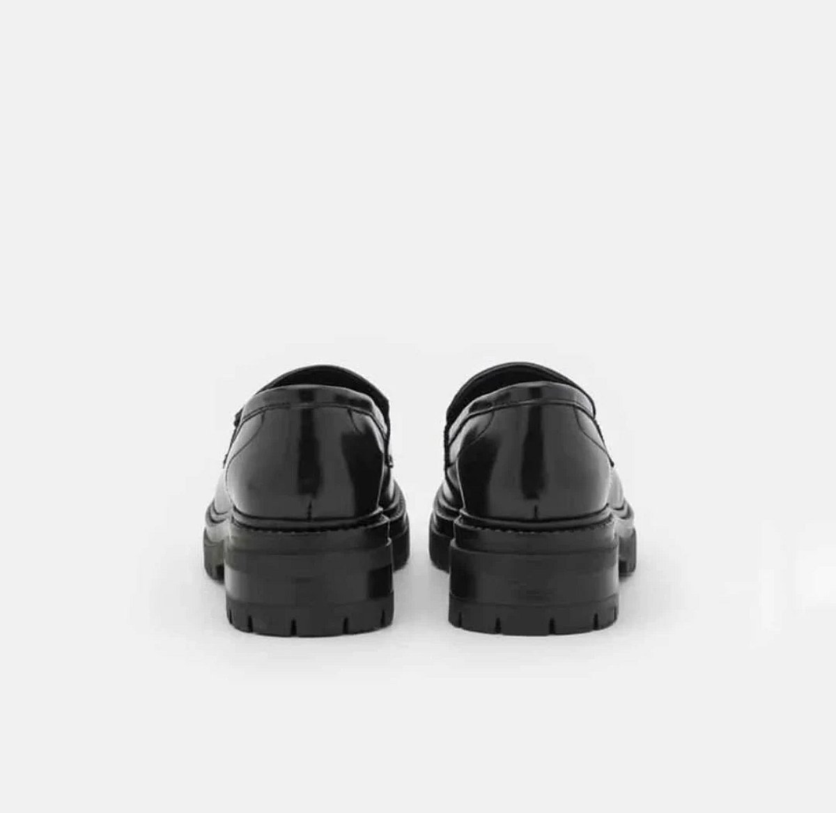 NEW leather black loafers size 39 - photo 4