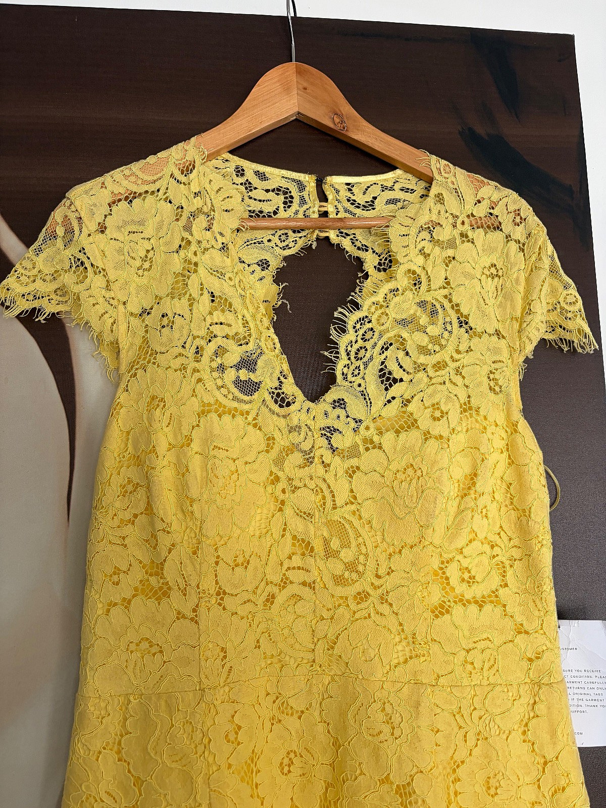 Yellow Lace Midi Dress, photo 3