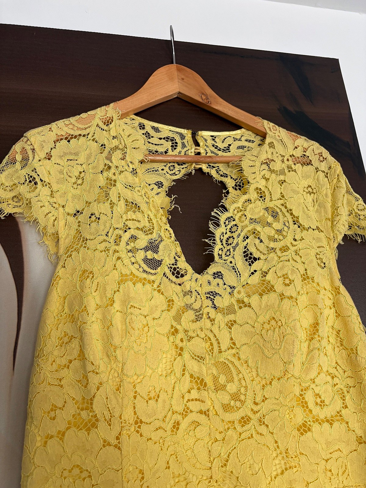 Yellow Lace Midi Dress, photo 8