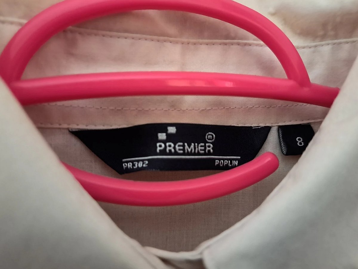 Camisa de popelín de manga corta Premier Pink, foto 4