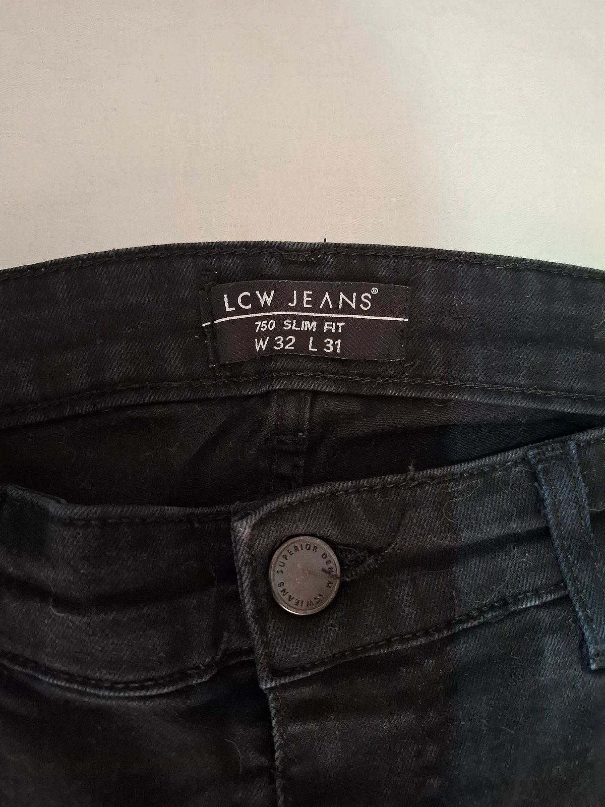 Men's LC Waikiki Black Slim Fit Jeans (W32 L31), photo 2