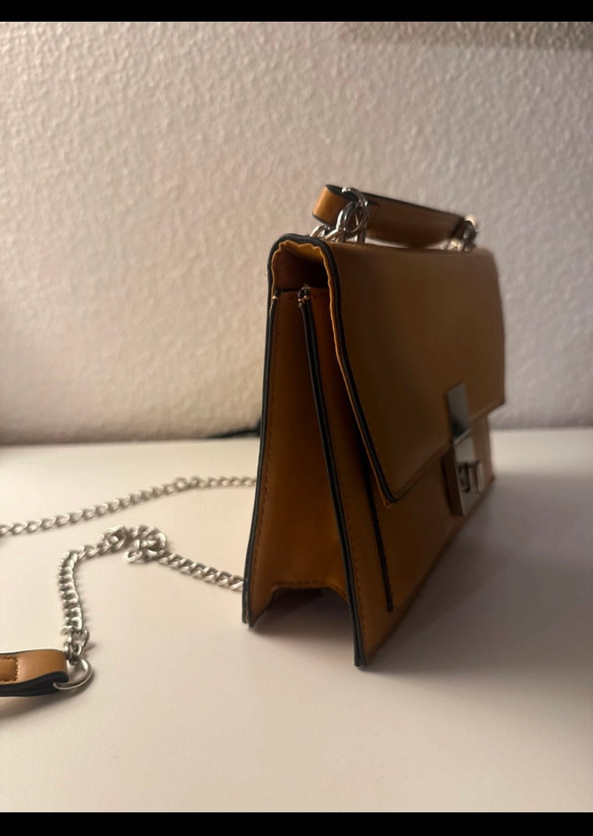 New Mustard Yellow Chain Crossbody Bag, photo 2