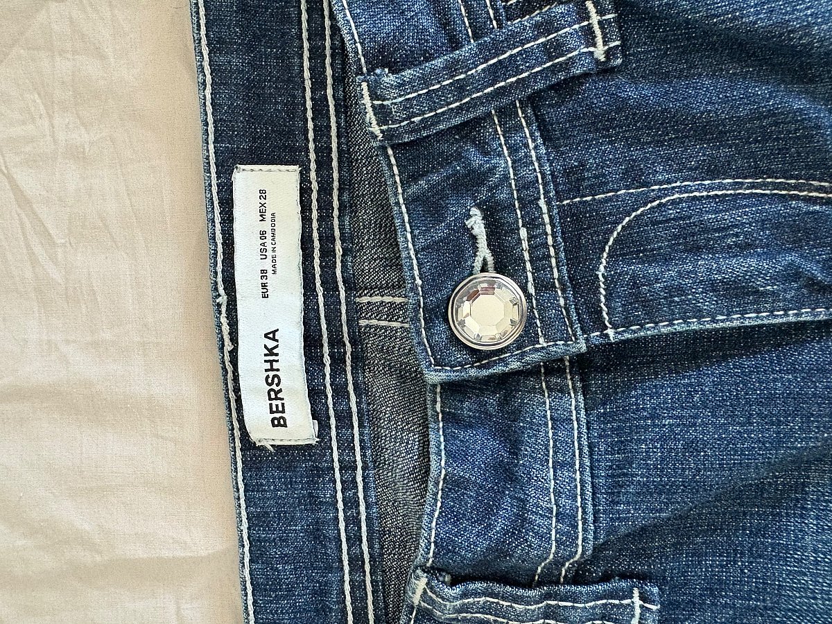 Flare Leg Blue Denim Jeans, photo 3