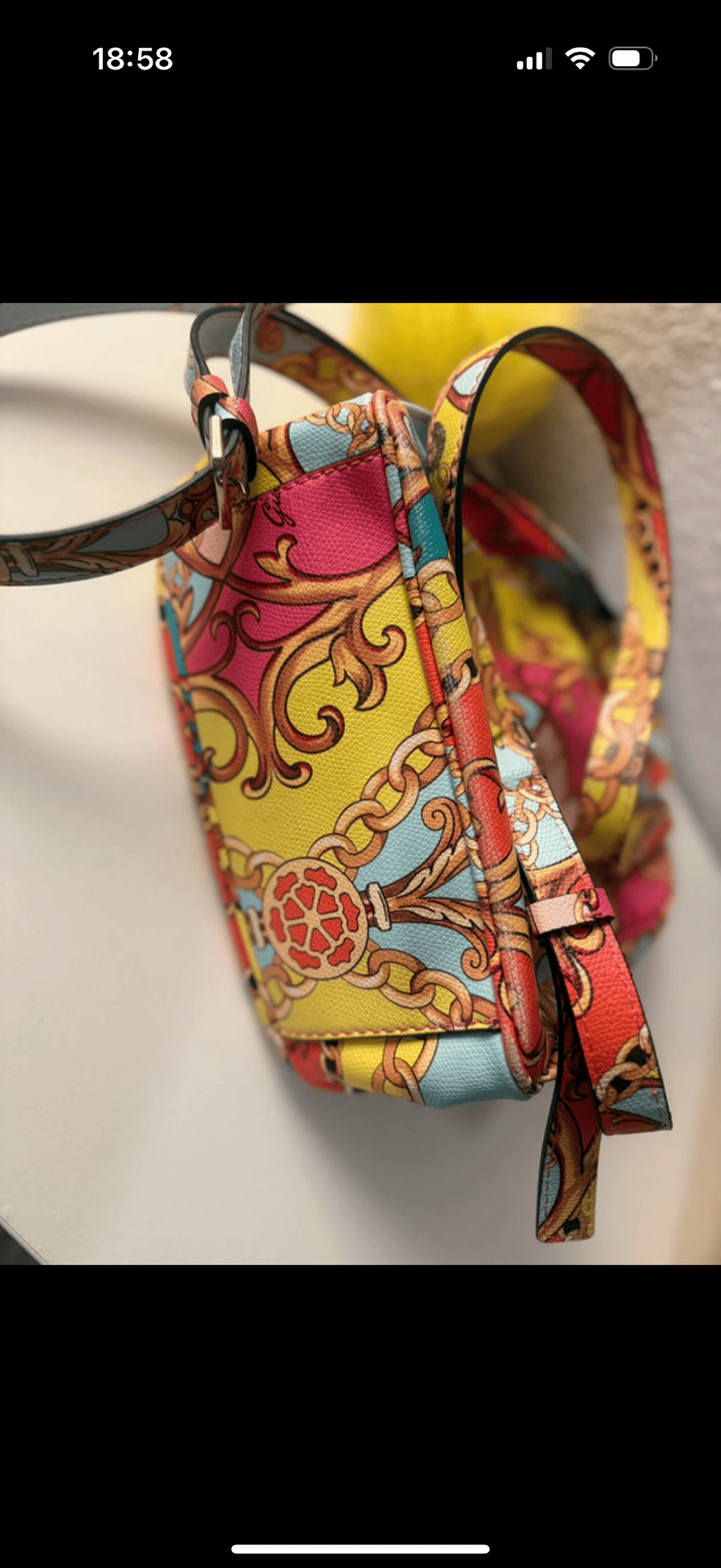 Vibrant Baroque Print Mini Backpack, photo 4