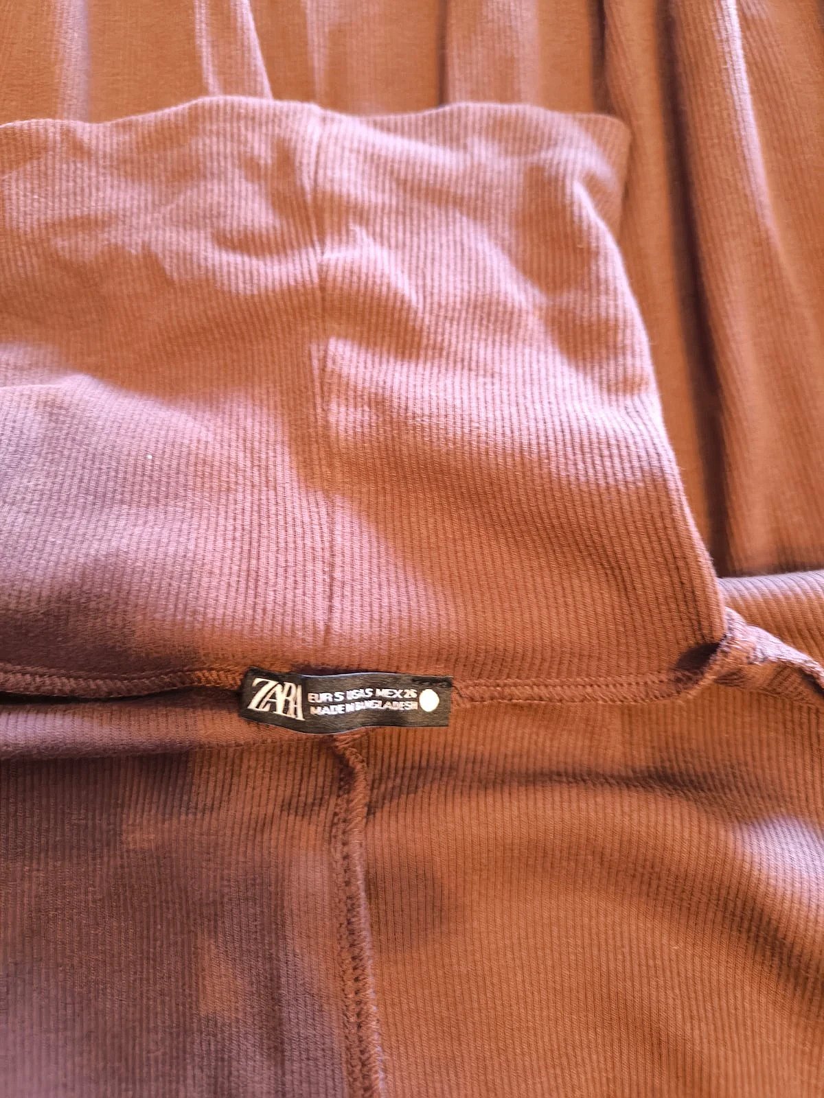 Brown Ribbed Turtle Neck Dress, photo 5