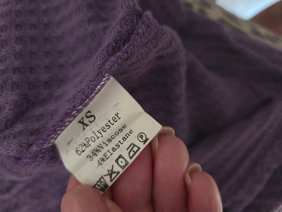 Purple Waffle Texture Cropped Cardigan, photo 3