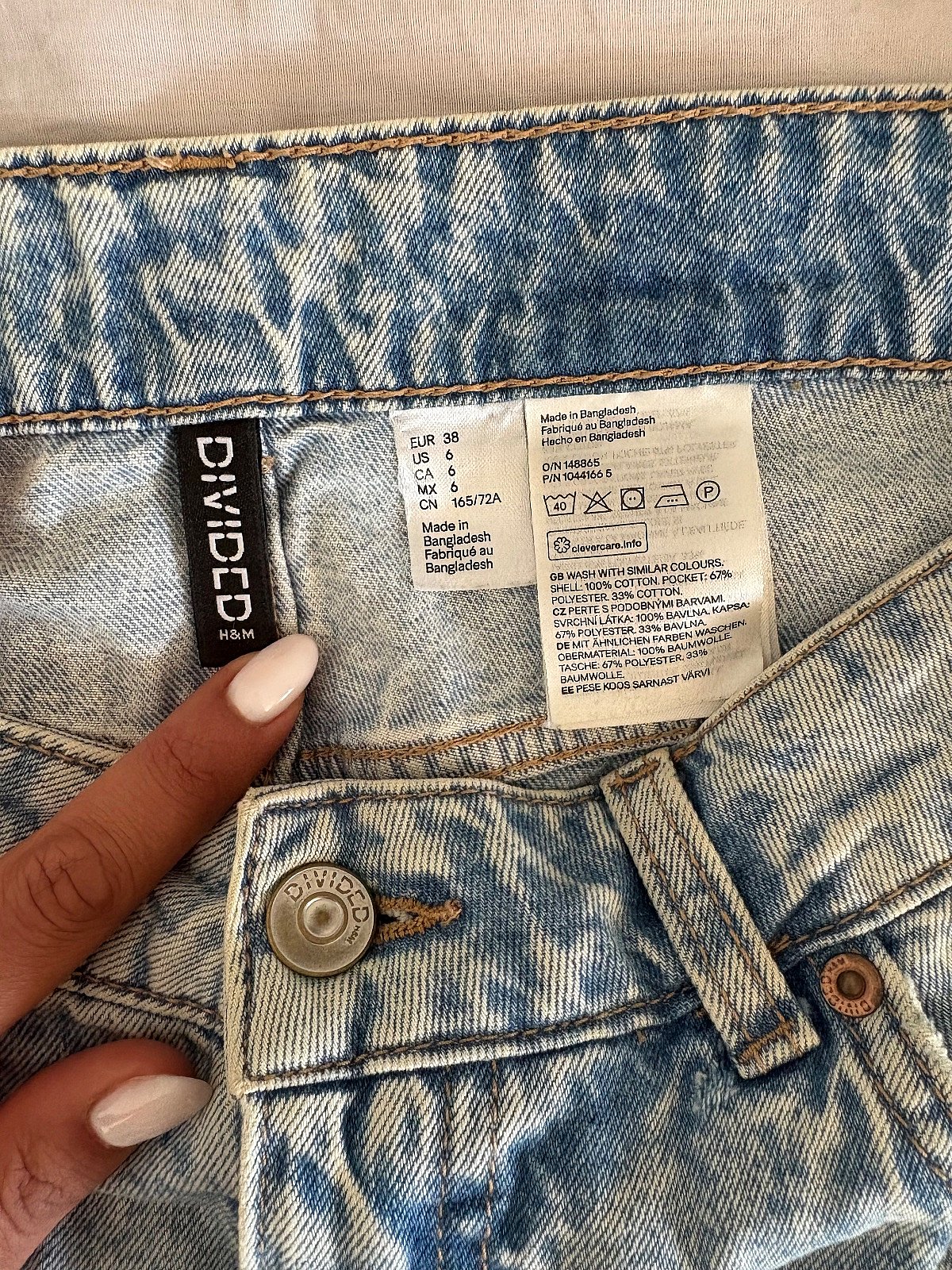 Light Wash Denim Mini Skirt, photo 3