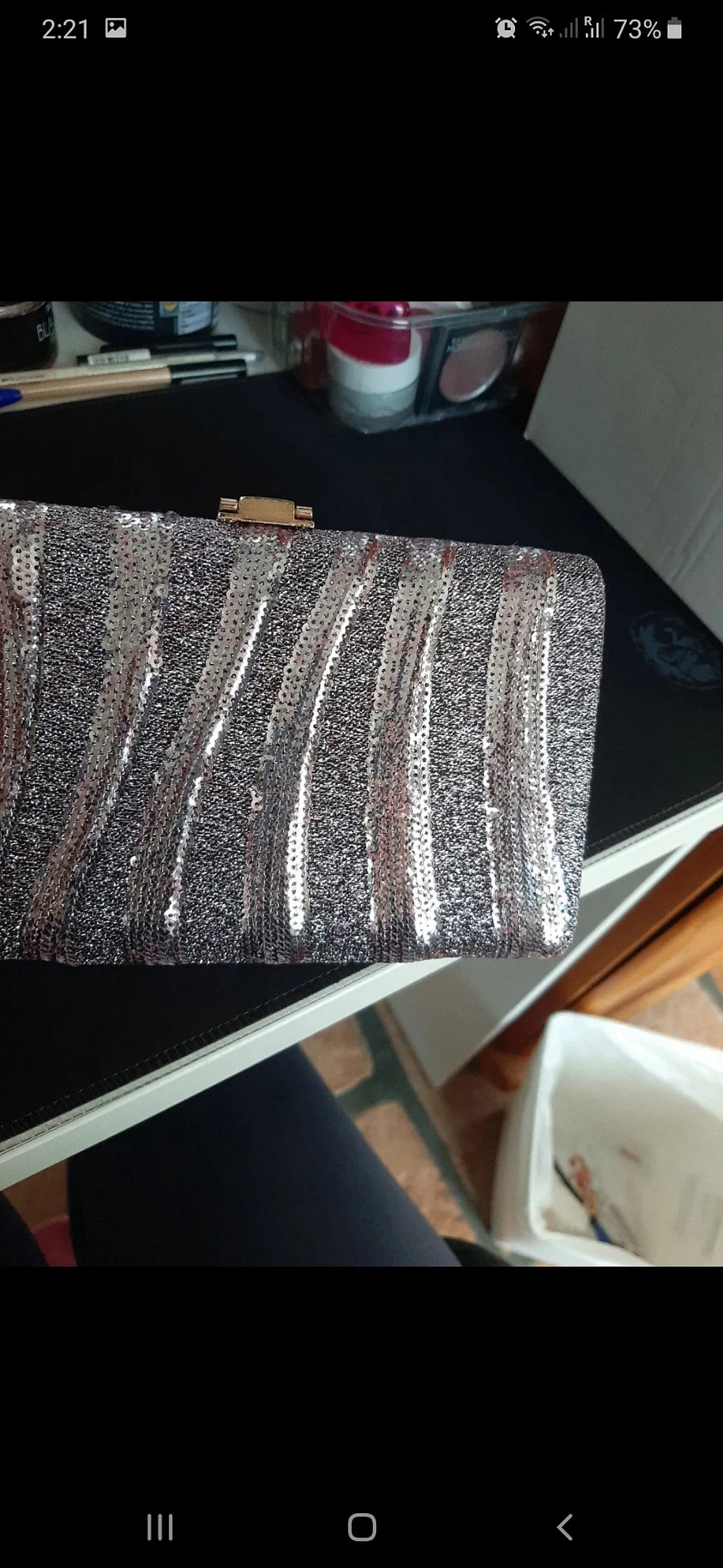 Sparkling Sequin Evening Clutch Bag, photo 2