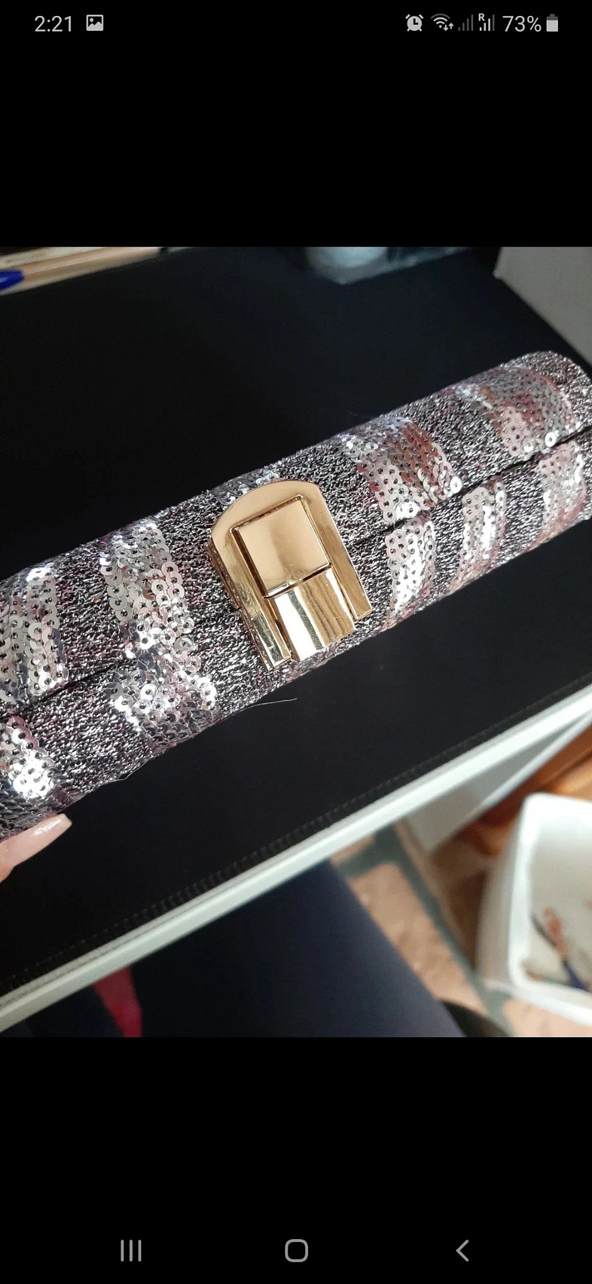 Sparkling Sequin Evening Clutch Bag, photo 3