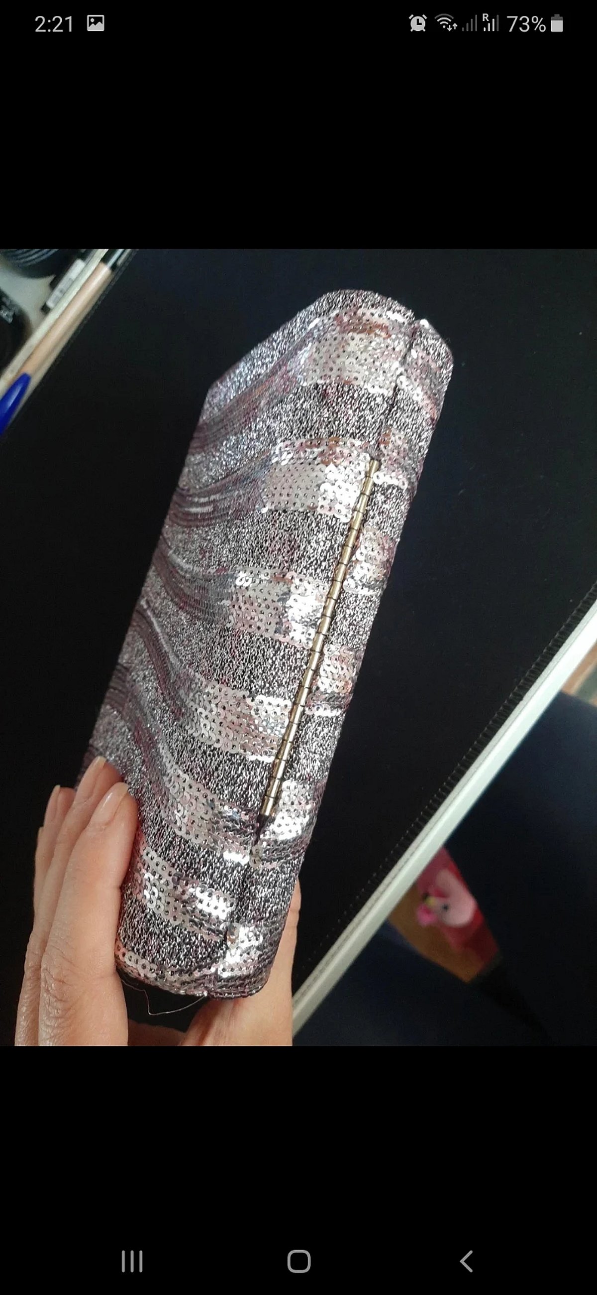Sparkling Sequin Evening Clutch Bag, photo 4