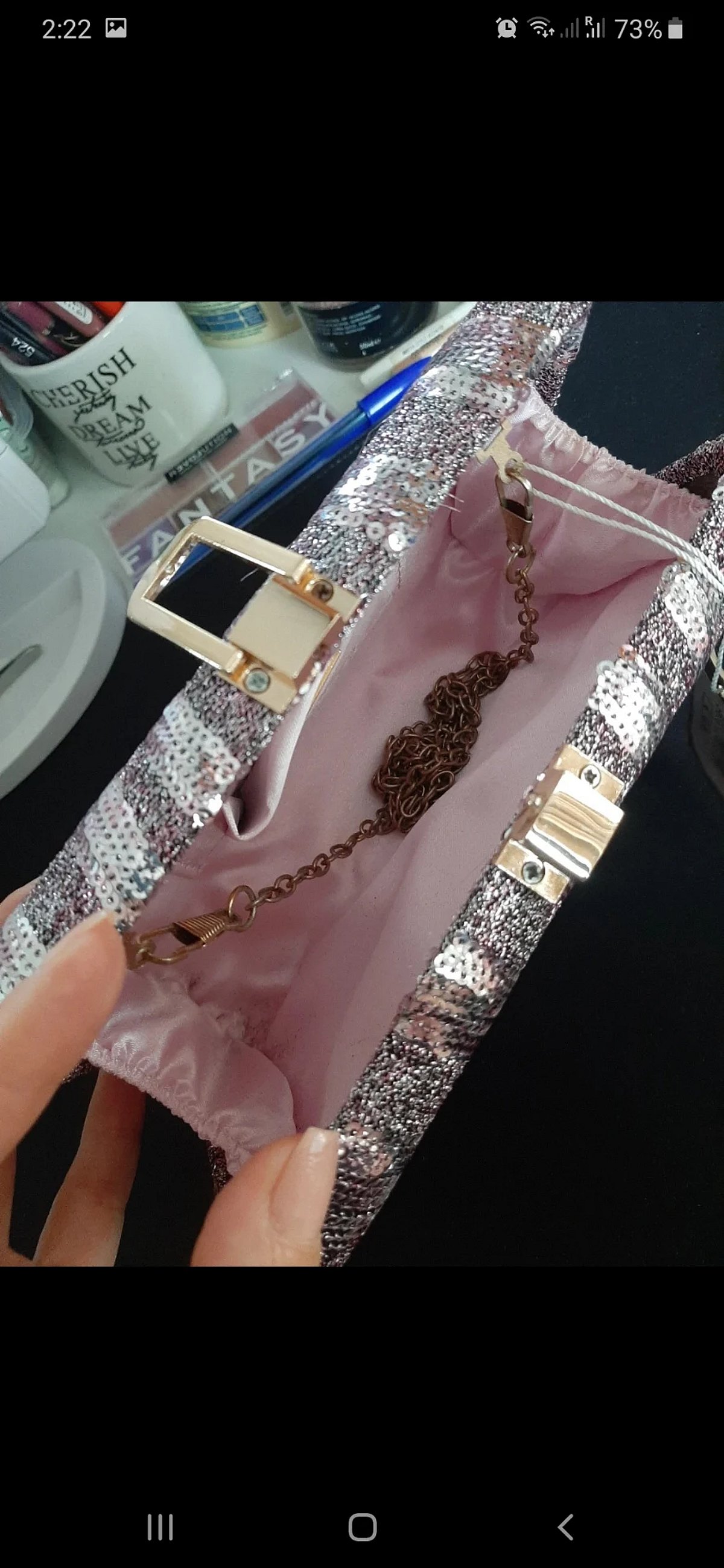 Sparkling Sequin Evening Clutch Bag, photo 5