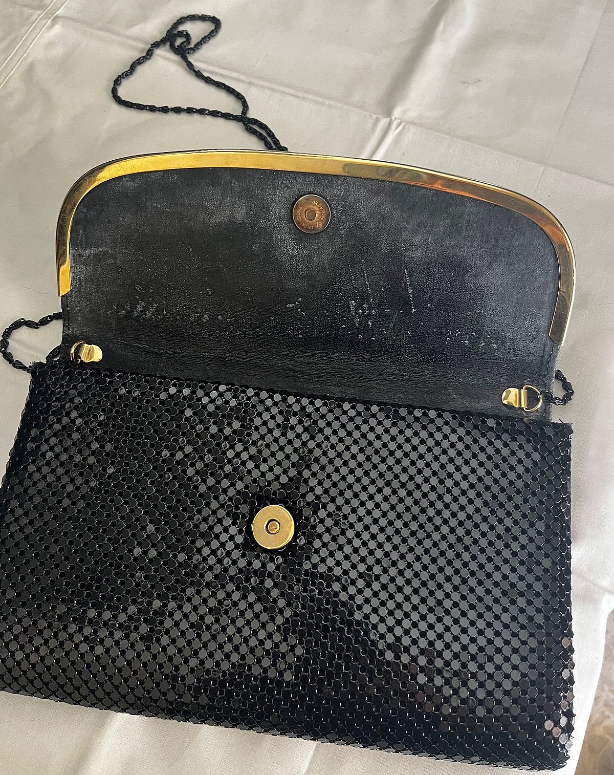 Black Mesh sequin Evening Clutch Bag, photo 4