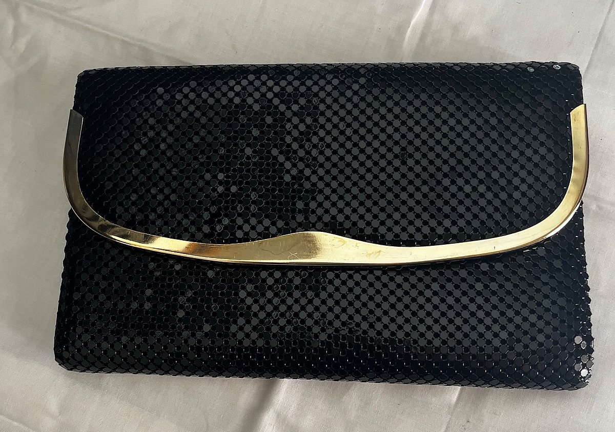 Black Mesh sequin Evening Clutch Bag, photo 3