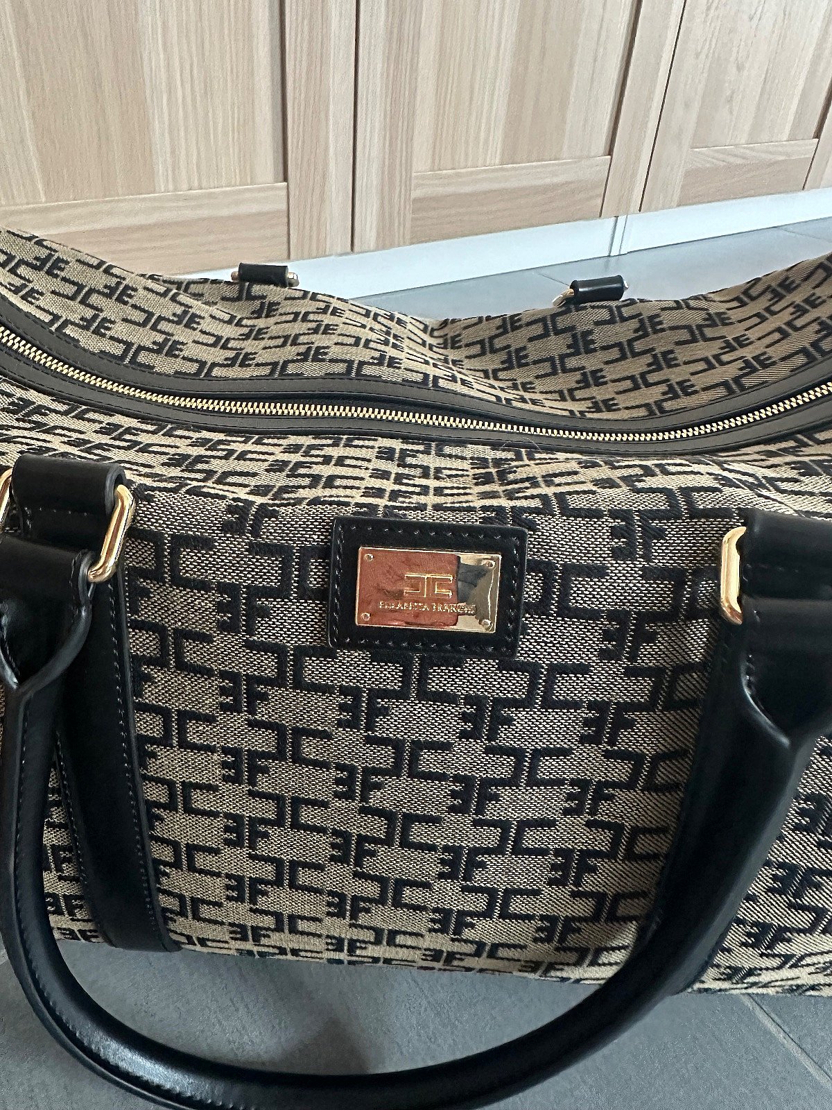 Elisabetta Franchi monogram weekend bag - photo 3